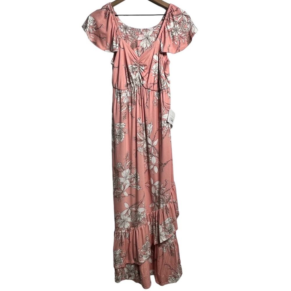 Isabel Maternity Floral Pink White Women Small Dress Brand New